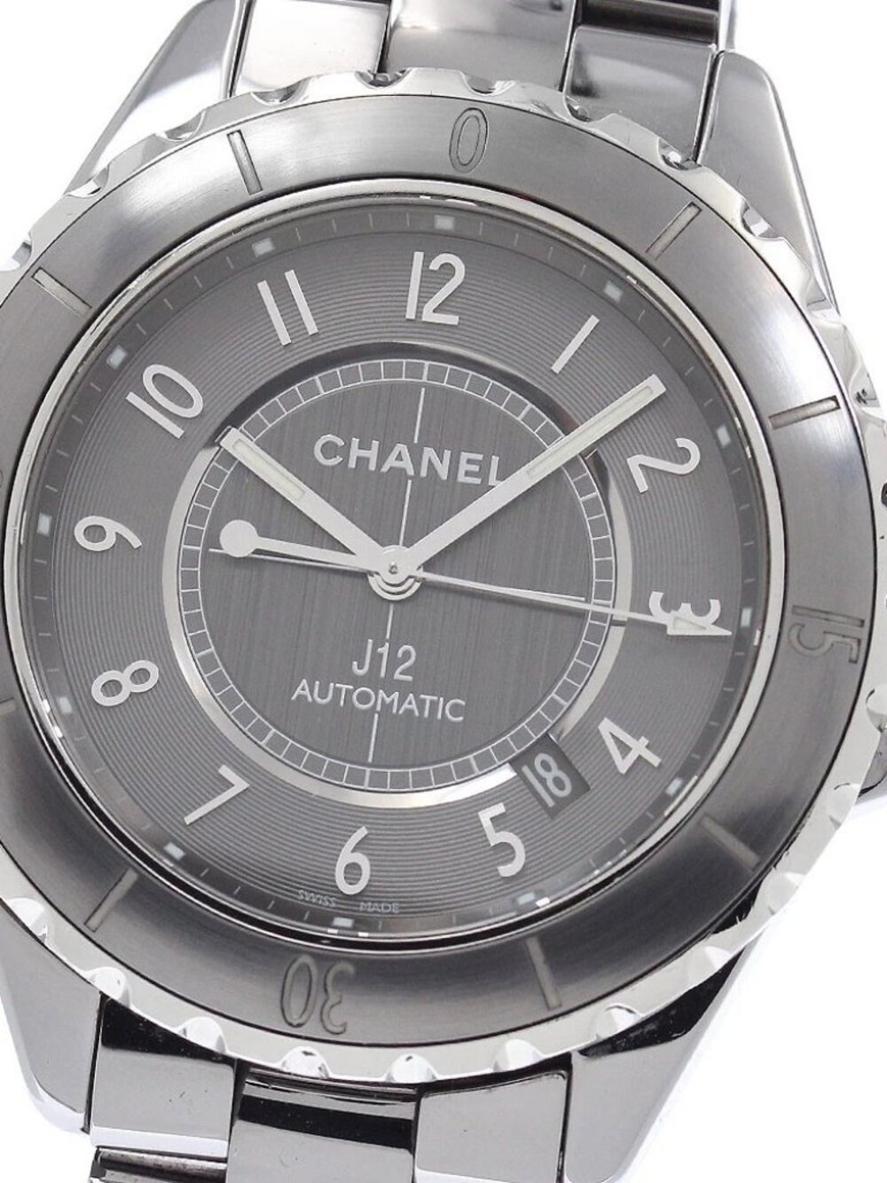 CHANEL J12 Chromatic 41MM H2934 Date Gray Dial Automatic Men's Watch_955506